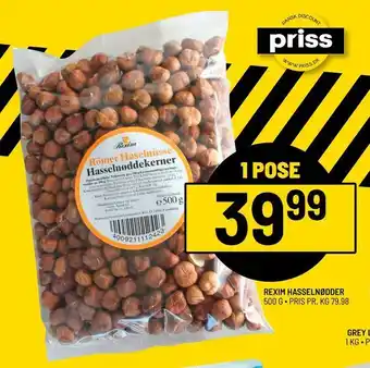 Priss Rexim hasselnødder tilbud