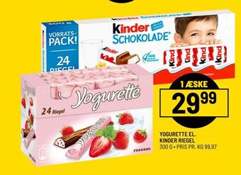 Yogurette el. kinder riegel