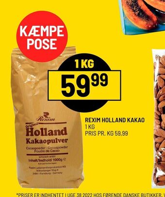 Priss Rexim holland kakao tilbud