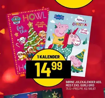 Børne julekalender ass. med f.eks. gurli gris