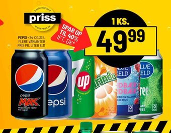 Priss Pepsi tilbud