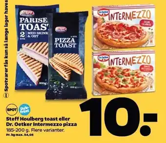 Netto Steff houlberg toast el. dr. oetker intermezzo pizza tilbud
