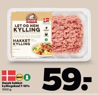 Netto Dansk hakket kyllingekød tilbud