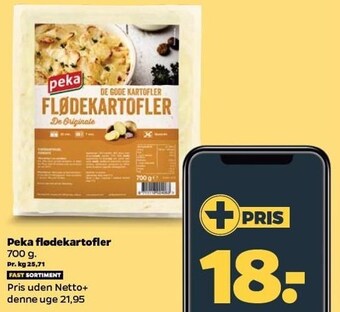 Netto Peka flødekartofler tilbud