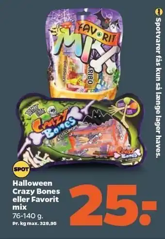 Netto Halloween crazy bones eller favorti ix tilbud