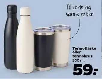 Netto Termoflaske el. termokrus tilbud