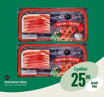 Min Købmand Gestus bacon i skiver tilbud