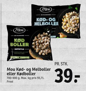 SPAR Mou kød- og melboller eller kødboller tilbud