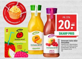 SPAR Innocent juice eller smoothie tilbud