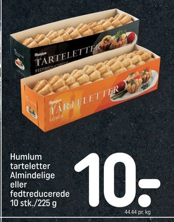 Humlum tarteletter almindelige eller fedtreducerede