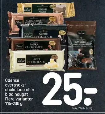 REMA 1000 Odense overtræks chokolade eller blød nougat tilbud
