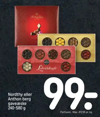 REMA 1000 Nordthy eller anthon berg gaveæske tilbud
