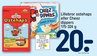 REMA 1000 Lillebror ostehaps eller cheez dippers tilbud