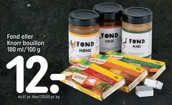 REMA 1000 Fond eller knorr bouillon tilbud