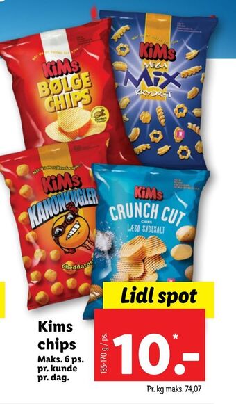 Lidl Kims chips tilbud