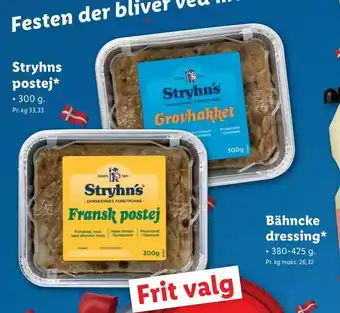 Lidl Stryhns postej tilbud