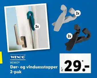 Lidl Dør- og vinduesstopper 2-pak tilbud