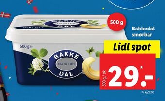 Lidl Bakkedal smørbar tilbud