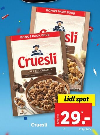 Lidl Cruesli tilbud