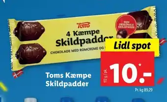 Lidl Toms kæmpe skildpadder tilbud
