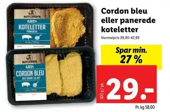 Cordon bleu eller panerede koteletter