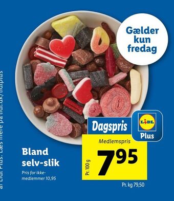 Lidl Bland selv-slik tilbud