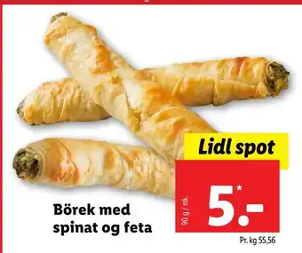 Börek med spinat og feta