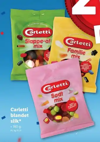 Lidl Carletti blandet slik tilbud
