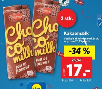 Lidl Kakaomælk tilbud