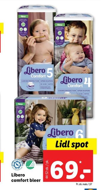 Lidl Libero comfort bleer tilbud