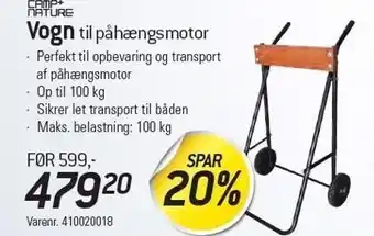 Vogn til påhængsmotor