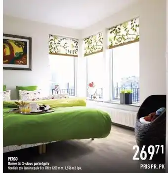 Domestic 3-stavs parketgulv