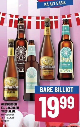 Løvbjerg Grimbergen el. jacobsen special øl tilbud