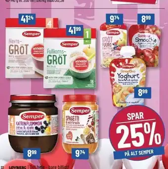 Løvbjerg Spar 25% på alt semper tilbud