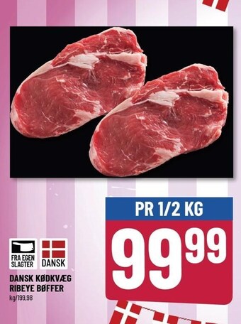 Løvbjerg Dansk kødkvæg ribeye bøffer tilbud