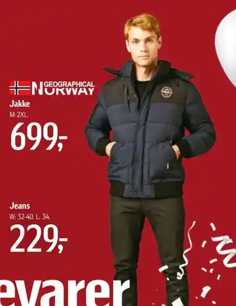 Føtex Geographical norway jakke tilbud