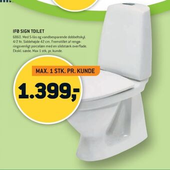 XL-BYG Ifö toilet tilbud