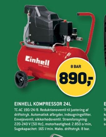 XL-BYG Einhell kompressor tilbud