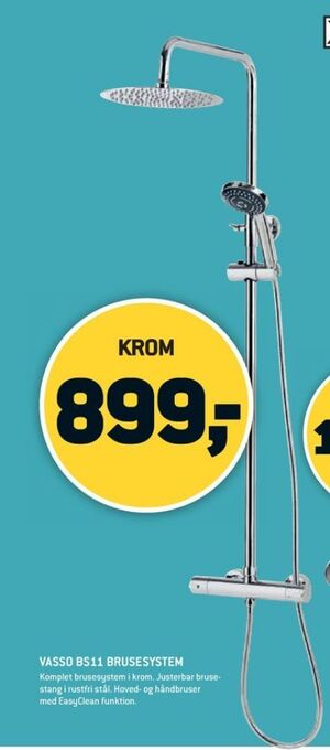 XL-BYG Vasso brusestangsæt tilbud