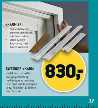 XL-BYG Swedoor karmsæt tilbud