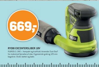 Ryobi excentersliber 18v tilbud hos XL-BYG