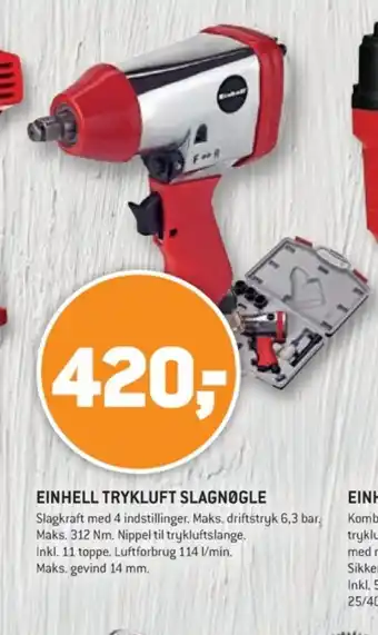 XL-BYG Einhell slagnøgle tilbud
