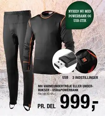 Mh varmeundertøj el. underbukser