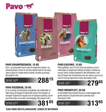 Land & Fritid Hestefoder fra pavo tilbud