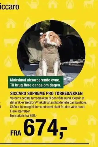 Land & Fritid Siccaro supreme pro tørredækken tilbud