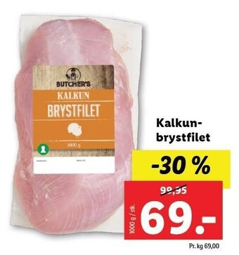 Lidl Kalkunbrystfilet tilbud