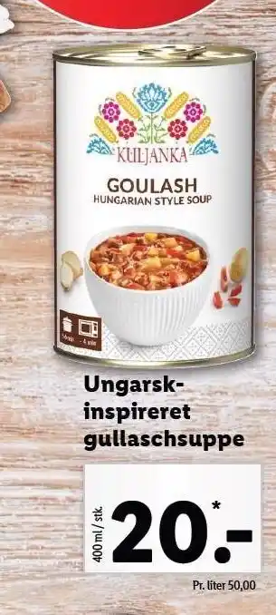 Ungarskinspireret gullaschsuppe