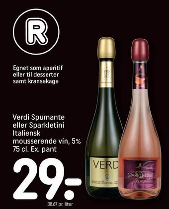 REMA 1000 Verdi spumante eller sparkletini tilbud