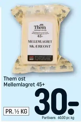 REMA 1000 Them ost tilbud