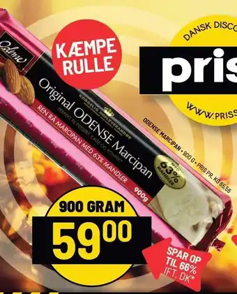 Priss Odense marcipan kæmpe rulle tilbud